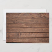 Save The Date Élégant Script Rustique Mariage photo en bois (Dos)