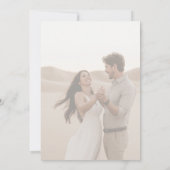 Save The Date Élégant Script Vellum Overlay Mariage photo (Dos)