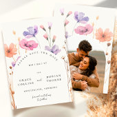 Save The Date Élégant simple ivoire blanc Rustique Mariage neutr