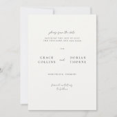 Save The Date Elégant simple Mocha Mocha Mousse Mariage photo (Devant)