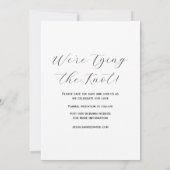 Save The Date Élégant Simple Moderne Minimal Script Photo Chic (Dos)