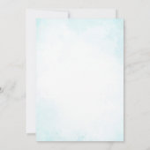 Save The Date Élégant simple Monogramme Mariage Turquoise (Dos)