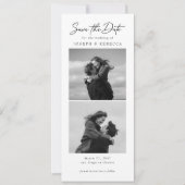 Save The Date Elegant Text and Photo Strip | Bookmark Wedding (Devant)