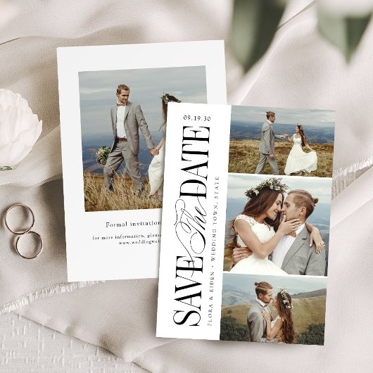 Save The Date Elegant Timeless Typography 4 photo 