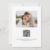 Save The Date Élégant tourbillon écriture photo mariage à reteni (Dos)