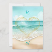 Save The Date Elegant Tropical Coastal Hawaiian Beach Wedding (Dos)