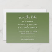 Save The Date Elégant Tropical Copper Palm Trees Plage Mariage (Dos)