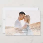 Save The Date Elegant Typography Photo Wedding (Dos)