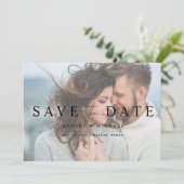 Save The Date Elégant Vellum Overlay 2 Photo QR Code Mariage (Debout devant)