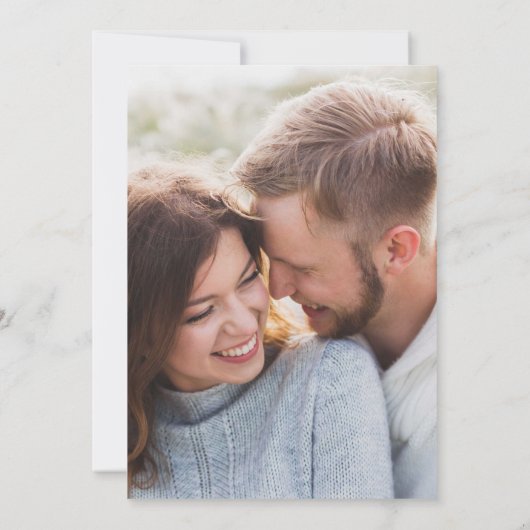 Save The Date Élégant Vellum Overlay moderne 2 Mariage photo Enr (Dos)