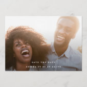 Save The Date Elégant vert Mariage d'aquarelle Ferns Photo (Devant)