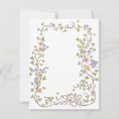 Save The Date Elegant Victorian Pastel Floral Bow Wedding (Dos)