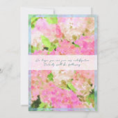 Save The Date Elegant Watercolor Pink Hydrangea Garden Wedding (Dos)
