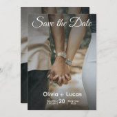  Save the Date – Elegant Wedding Invitation Design (Devant / Derrière)