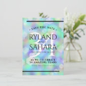 Save The Date Élégante 34e anniversaire du Mariage Opal (Debout devant)