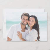 Save The Date Elégante aquarelle Eucalyptus Floral Mariage PHOTO (Dos)