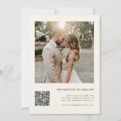 Save The Date Elégante aquarelle Fleur sauvage Jardin Mariage (Dos)