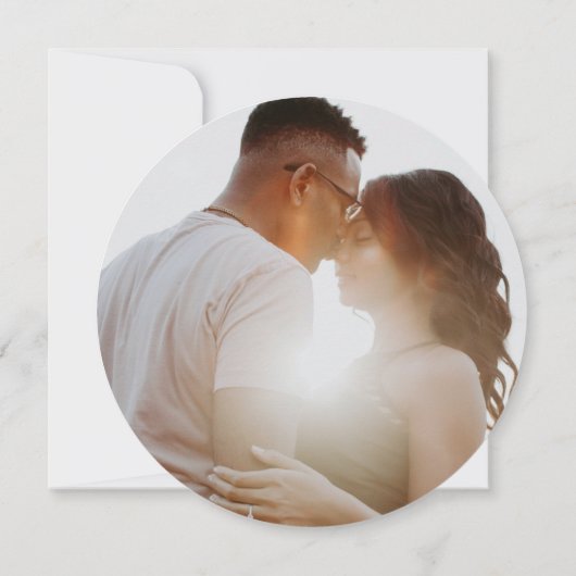 Save The Date Elégante Aquarelle Florale Mariage Enregistrer La  (Dos)