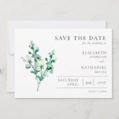 Save The Date Elégante aquarelle Mariage (Devant)