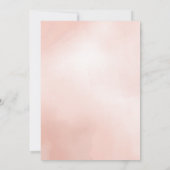 Save The Date élégante aquarelle rose pivoine enregistrer la dat (Dos)