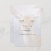 Save The Date Elégante aquarelle simple Neige de cerf (Devant / Derrière)
