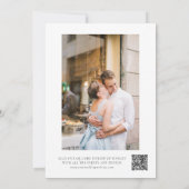 Save The Date Elégante automne moderne Aquarelle en terre cuite (Dos)