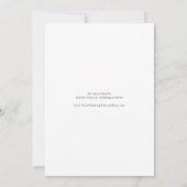 Save The Date Élégante Calligraphie Classique Mariage Formel (Dos)