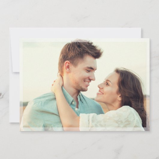 Save The Date Élégante calligraphie Mariage 2 PHOTO Enregistrer (Dos)