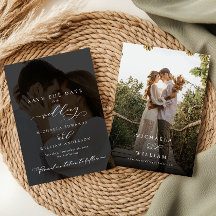 Élégante calligraphie moderne Mariage 2 photos