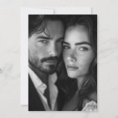 Save The Date Élégante calligraphie officielle Mariage photo noi (Dos)