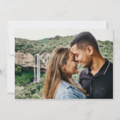 Save The Date Élégante Calligraphie Photo Collage Enregistrer La (Dos)