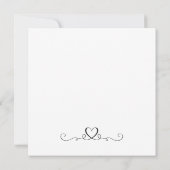 Save The Date Élégante lettre de mariage Enregistrer la date (Dos)