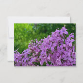 Save The Date Élégante Lilac fleurie violette Enregistrer la dat (Dos)