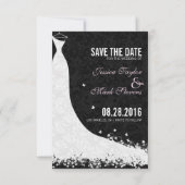 Save The Date Élégante Mariage Dentelle Blanche Enregistrer La D (Dos)