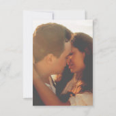 Save The Date Élégante Moody Romantique Roses photo florale (Dos)