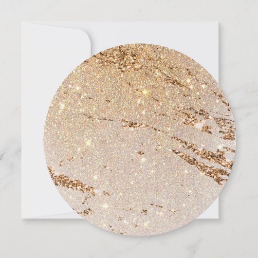 Save The Date Elégante Parties scintillant Or Moderne Luxe Épark (Dos)