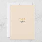 Save The Date Elégante Pêche Et Aquarelle Rose (Dos)