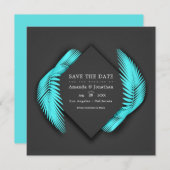 Save The Date Élégante photo de mariage de plage d'été (Devant / Derrière)