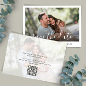 Save The Date Élégante photo de mariage Enregistrer la date