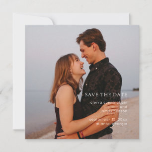 Save The Date Élégante photo simple