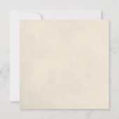 Save The Date Elégante rose blanche ivoire avec Mariage photo ov (Dos)