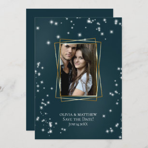 Save the date   Elegante Seaside Sheer Tulle Arbor Kaart