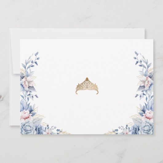 Save The Date Elégante Tiara Quinceañera Photo Enregistrer la da (Dos)