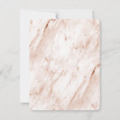 Save The Date Élégante typographie en cuivre avec marbre arrière (Dos)