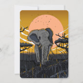 Save The Date Eléphant africain (Devant)
