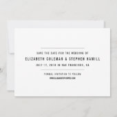 Save The Date Elle A Dit Oui | Photo moderne Enregistrer la date (Dos)