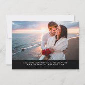 Save The Date Elle A Dit Oui Simple Minimaliste Script Noir (Dos)