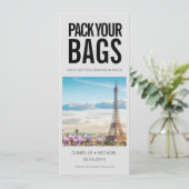 Save The Date Emballez vos sacs Destination Wedding (Debout devant)