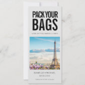 Save The Date Emballez vos sacs Destination Wedding (Devant)