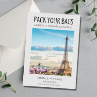 Emballez vos sacs Paris Destination Wedding